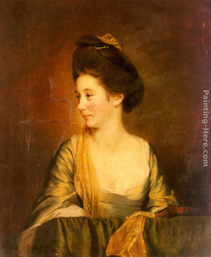 Portrait Of Susannah Leigh (1736-1804) painting - Joseph Wright of Derby Portrait Of Susannah Leigh (1736-1804) art painting